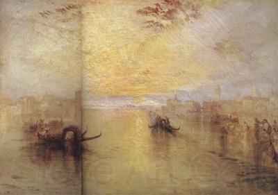 Joseph Mallord William Turner St.Benedetto.looking towards Fusina (mk31) Norge oil painting art